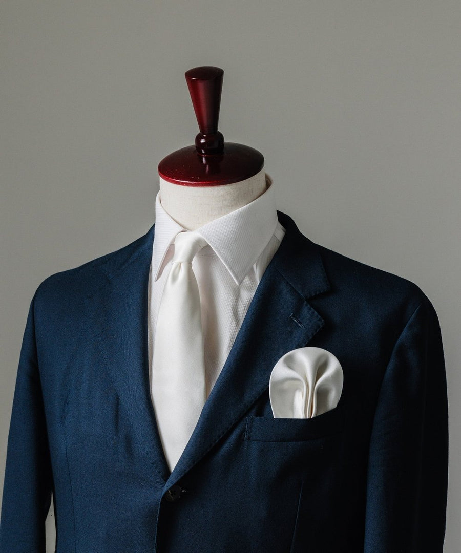 結婚式用ネクタイ・ワンタッチチーフセット