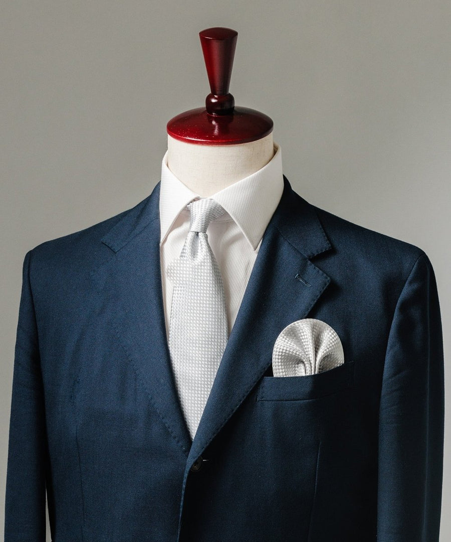 結婚式用ネクタイ・ワンタッチチーフセット