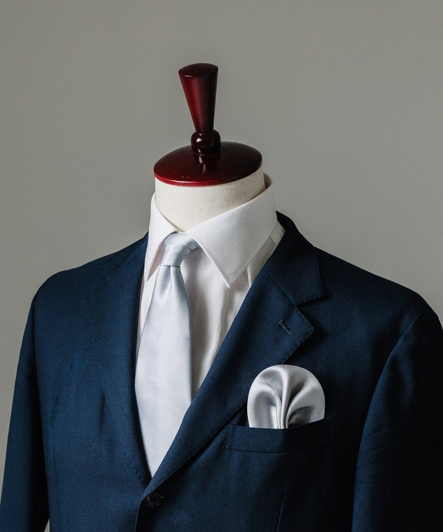 結婚式用ネクタイ・ワンタッチチーフセット