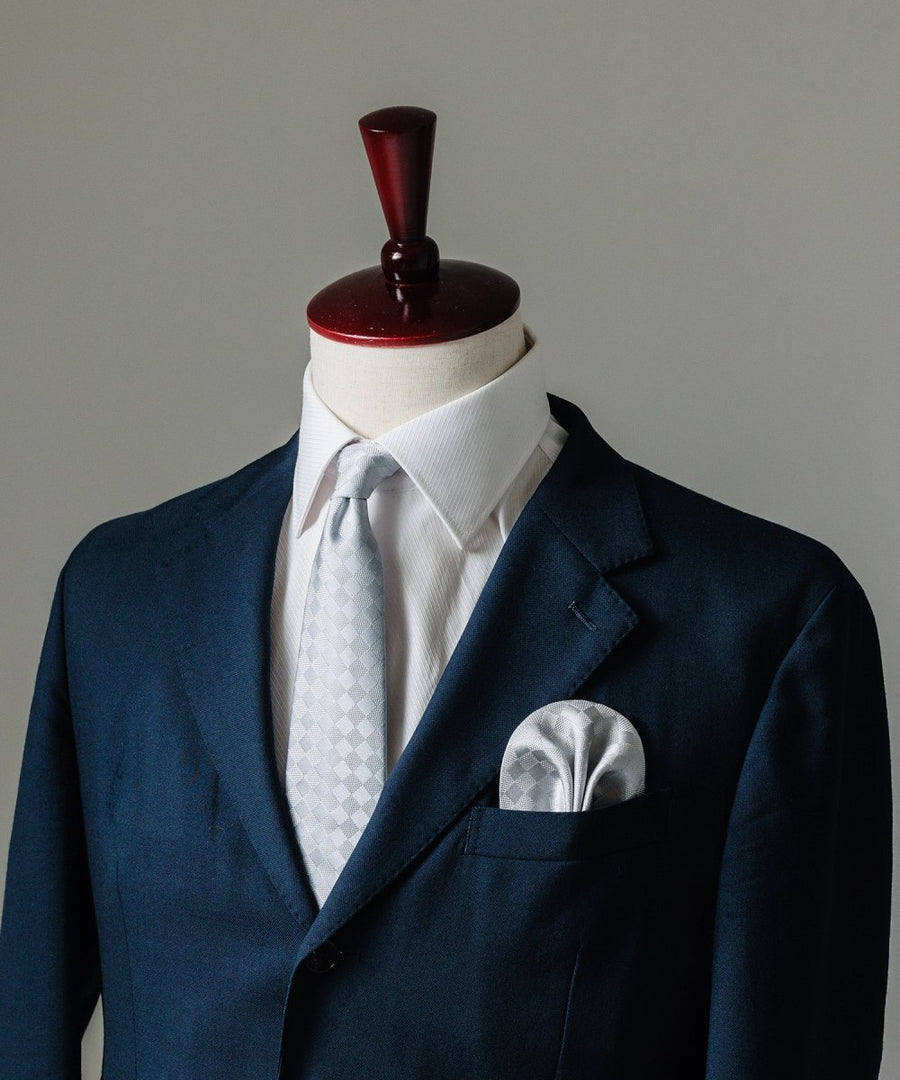 結婚式用ネクタイ・ワンタッチチーフセット