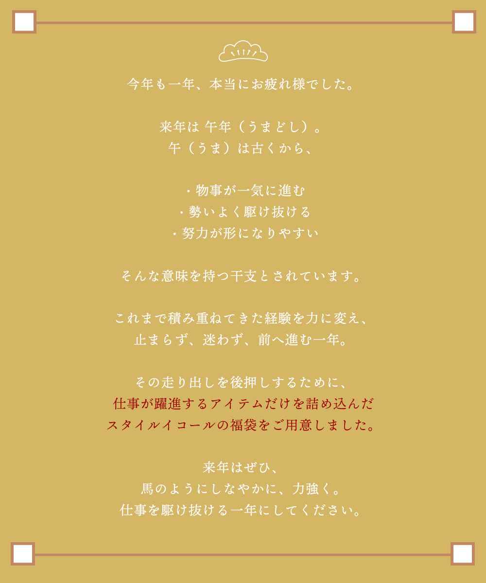【先着50名様限定12/24受付開始】2026年福袋 (コピー)