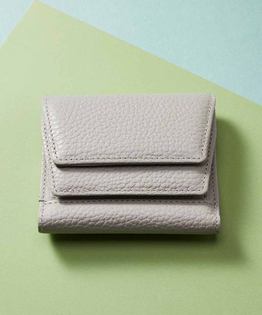小さくてもなくさない イタリアンレザー3つ折り財布