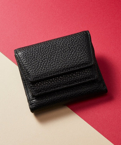 小さくてもなくさない イタリアンレザー3つ折り財布