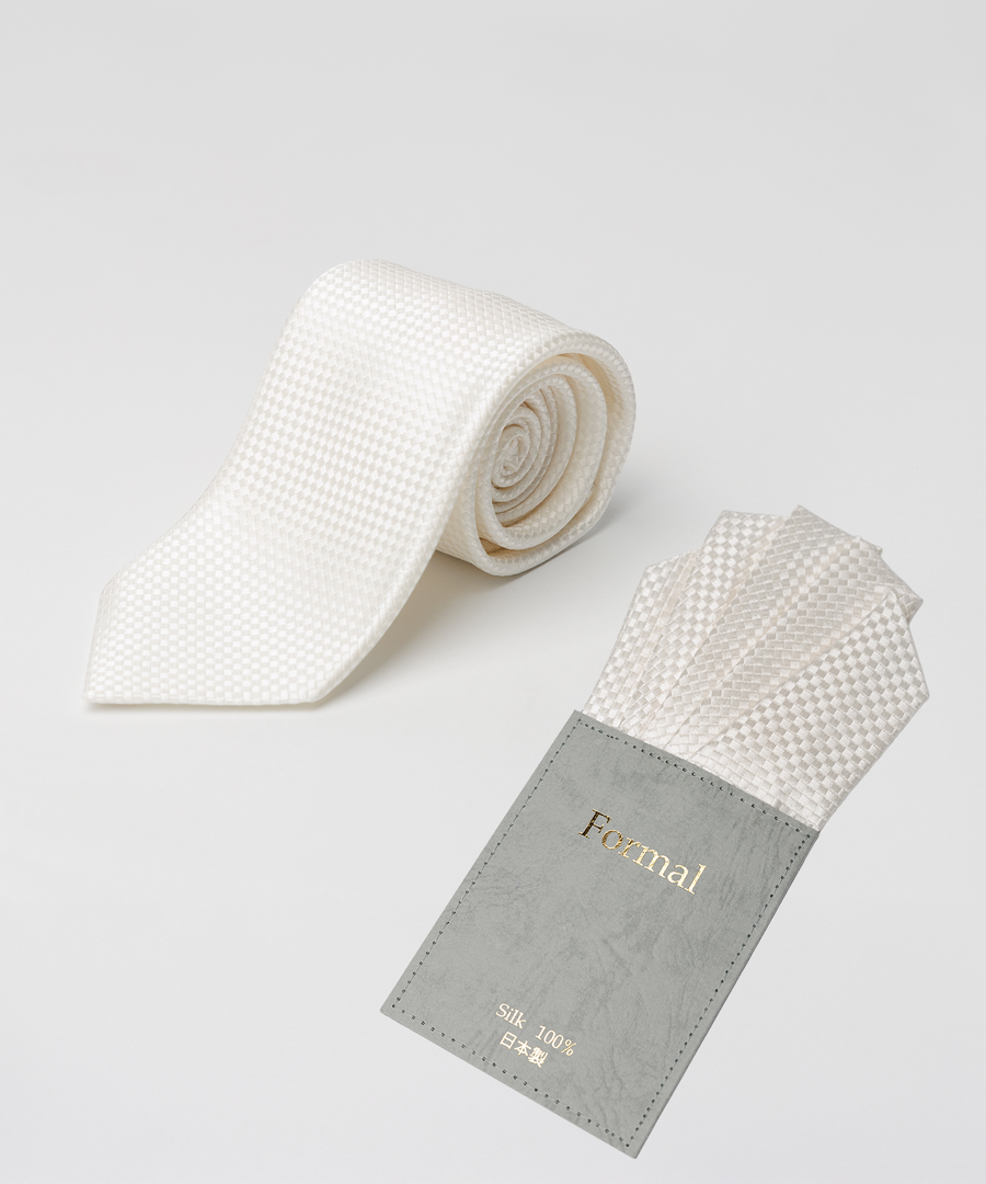 結婚式用ネクタイ・ワンタッチチーフセット