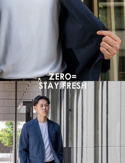 汗臭くならない ジャケット スラックス スーツセット ポリジン加工