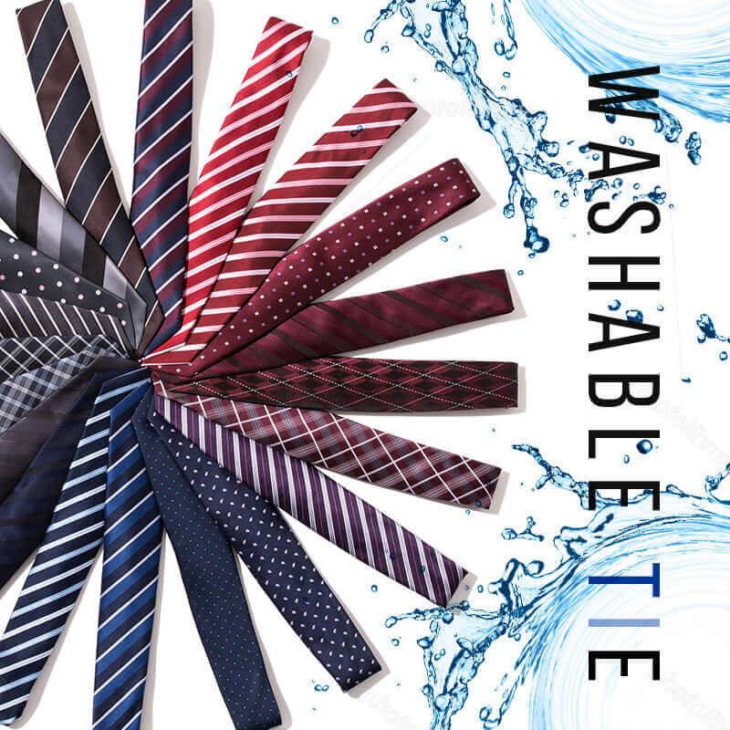 【5本セット】洗濯機で洗える ネクタイ