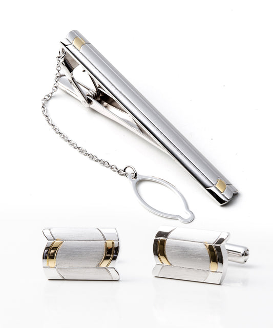 Silver925 ネクタイピン＆カフスセット