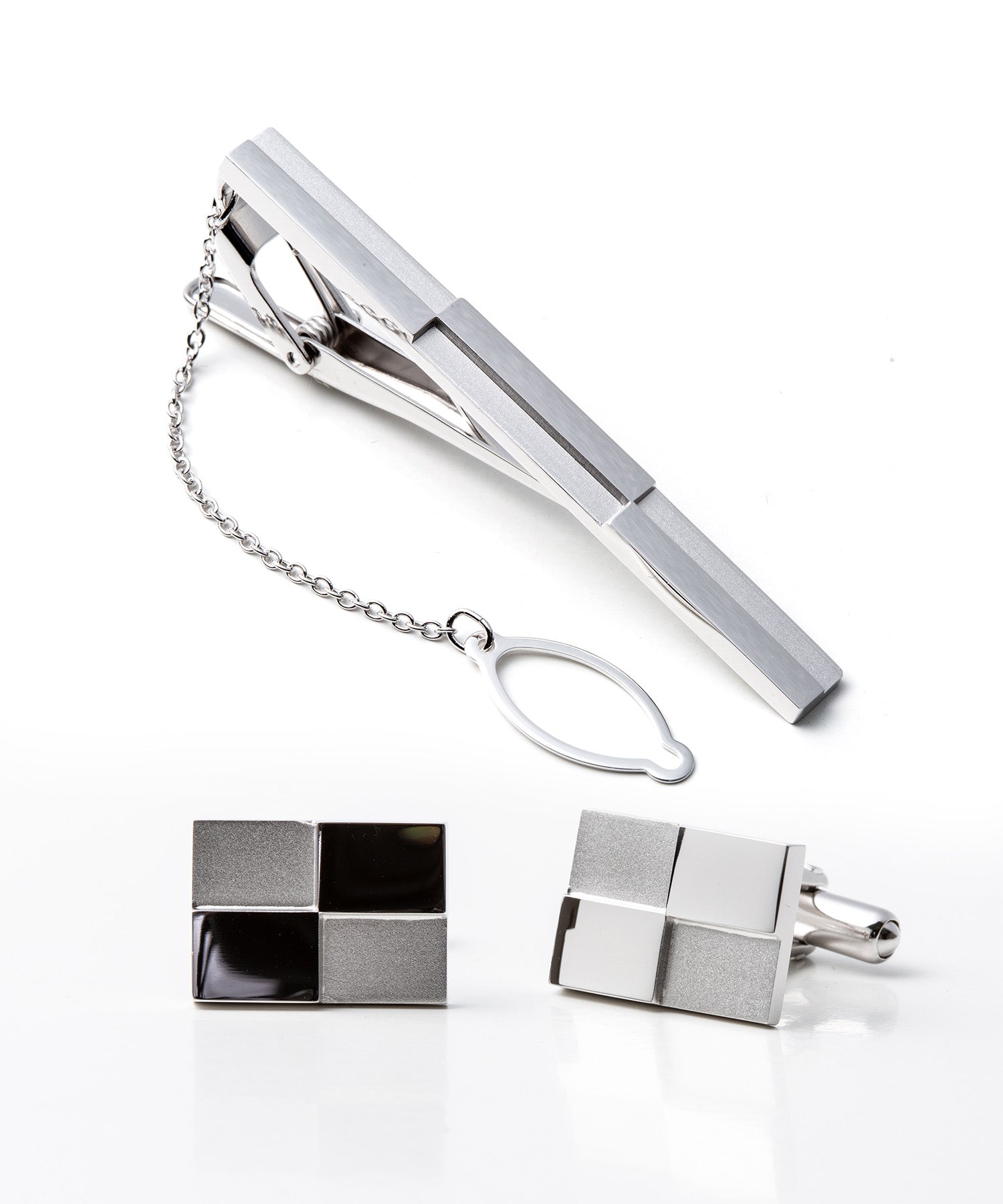Silver925 ネクタイピン＆カフスセット - スタイルイコール