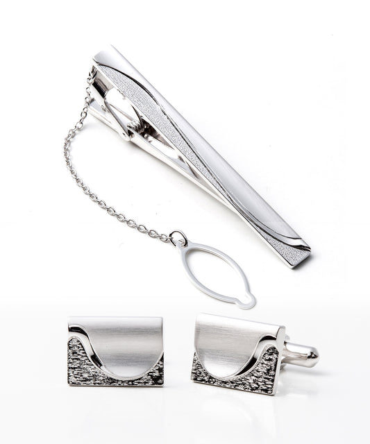 Silver925 ネクタイピン＆カフスセット