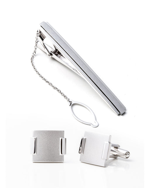Silver925 ネクタイピン＆カフスセット
