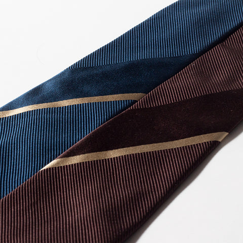 Azzurro e Marrone tie