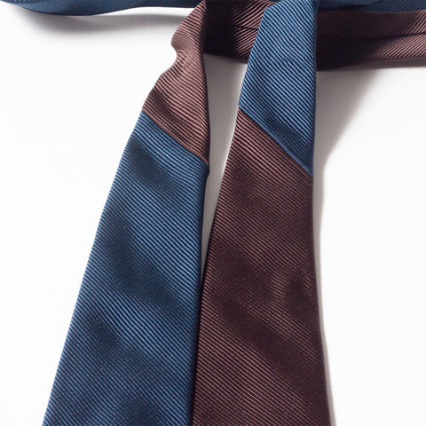 Azzurro e Marrone tie