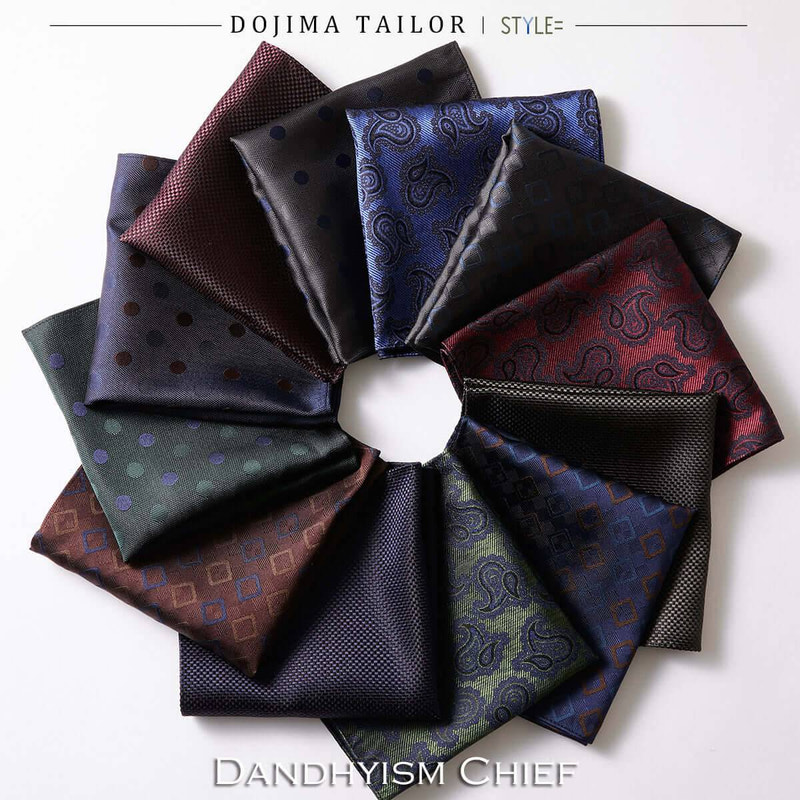 DOJIMA TAILORコラボ ポケットチーフ