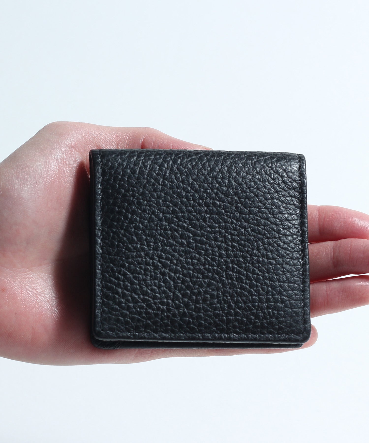 名入れ可】 leather ブラック 無地 1秒で雰囲気を上げるコインケース