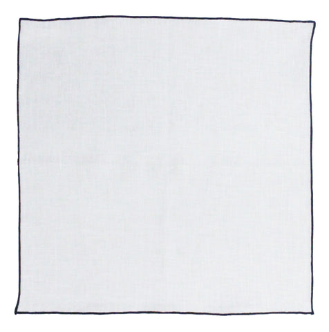 [100% linen] Pocket handkerchief made in Japan｜Plain white｜Basically the royal road 