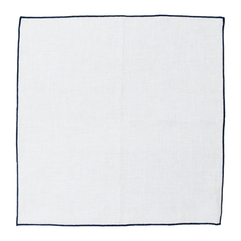 [100% linen] Pocket handkerchief made in Japan｜Plain white｜Basically the royal road 