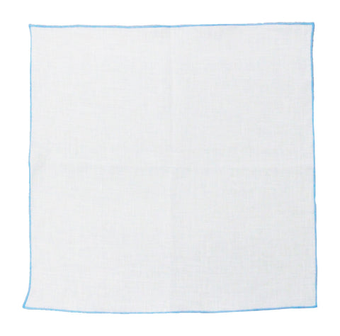 [100% linen] Pocket handkerchief made in Japan｜Plain white｜Basically the royal road 