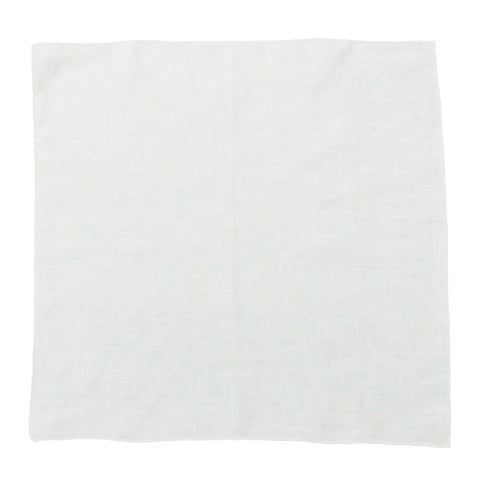 [100% linen] Pocket handkerchief made in Japan｜Plain white｜Basically the royal road 