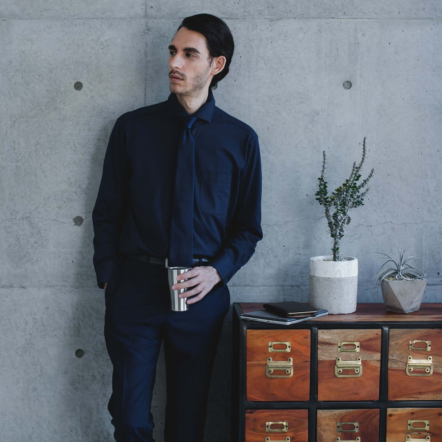 まるで、オーダーシャツ 長袖ニットシャツ