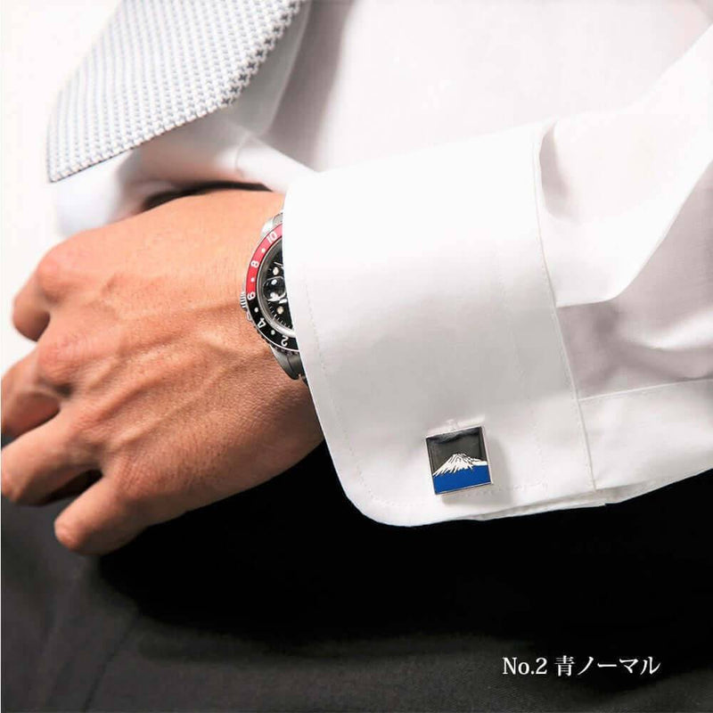 ネクタイピン】 富士山カフス Silver925 silver silver メンズ カフス