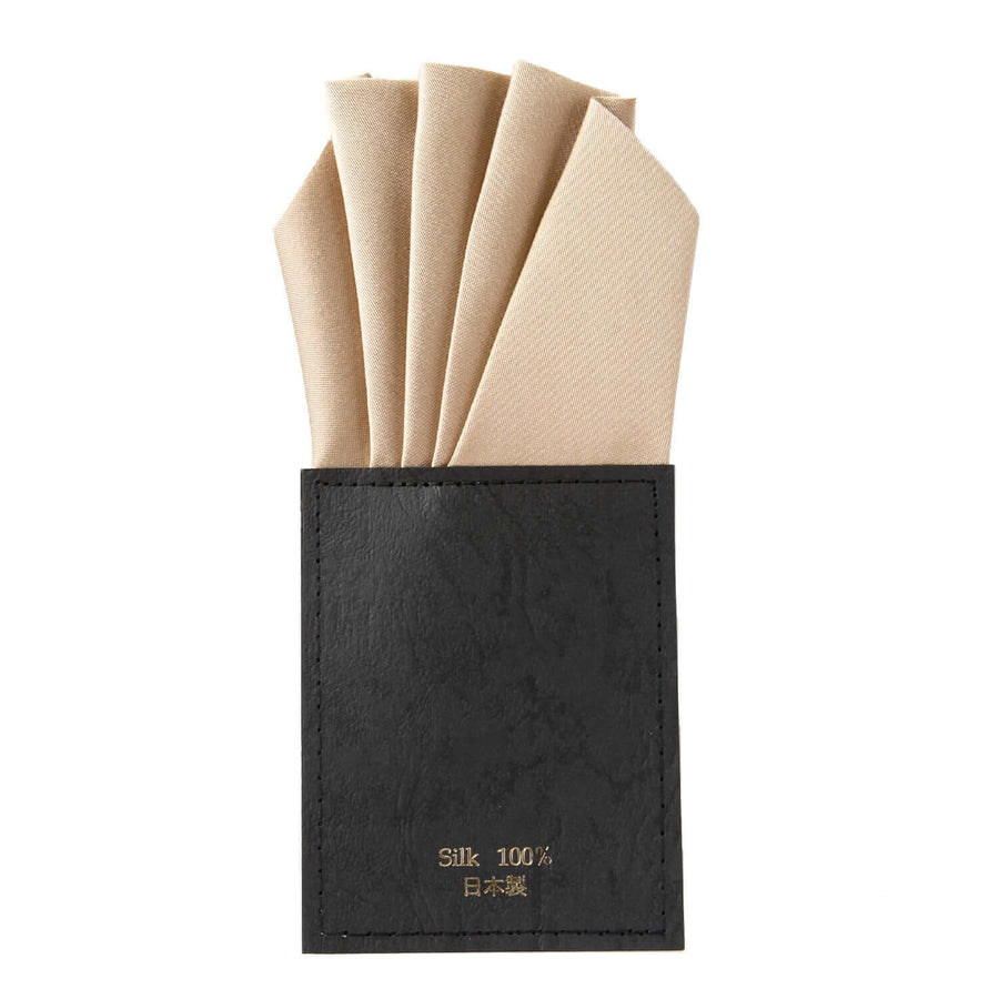 ワンタッチでカッコイイが一日中続く ポケットチーフ 5ピークス