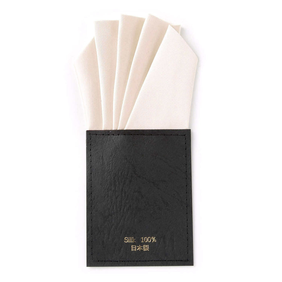 ワンタッチでカッコイイが一日中続く ポケットチーフ 5ピークス