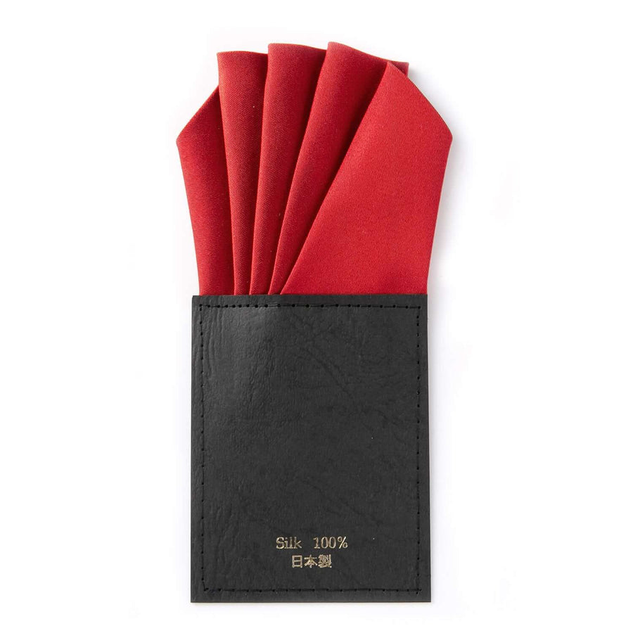 ワンタッチでカッコイイが一日中続く ポケットチーフ 5ピークス